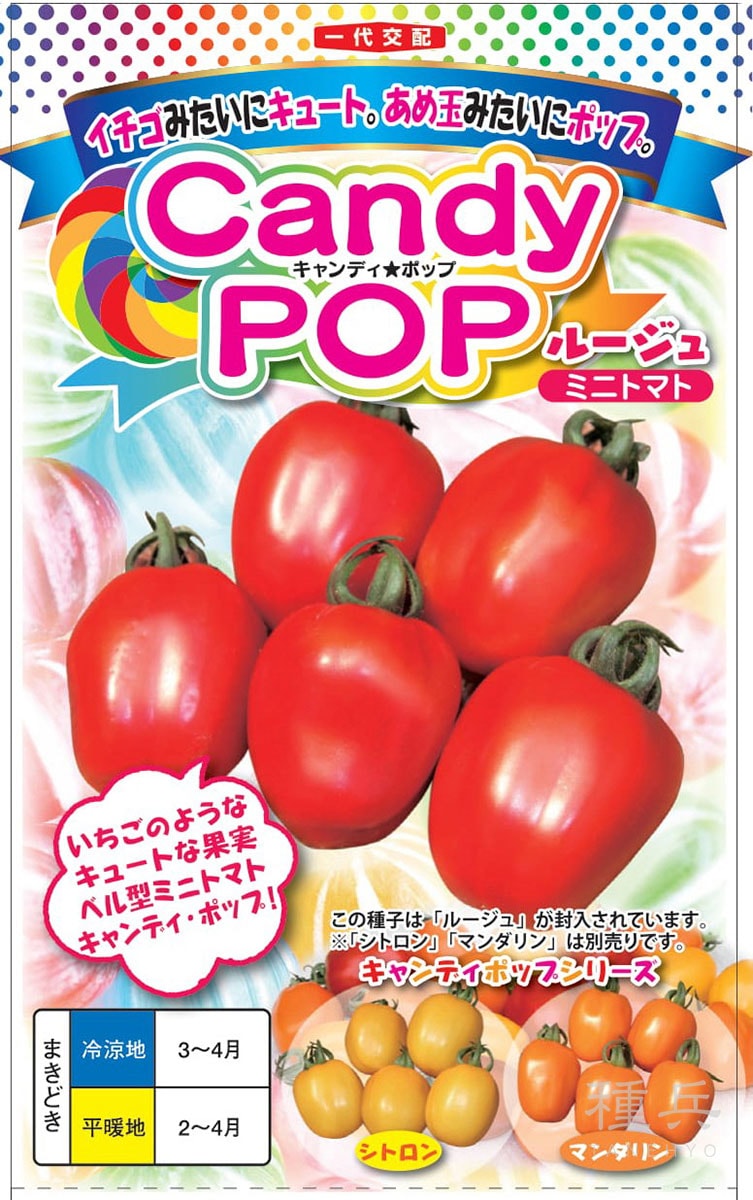 ベル型ミニトマト 種 『キャンディポップ ルージュ』 ナント種苗
