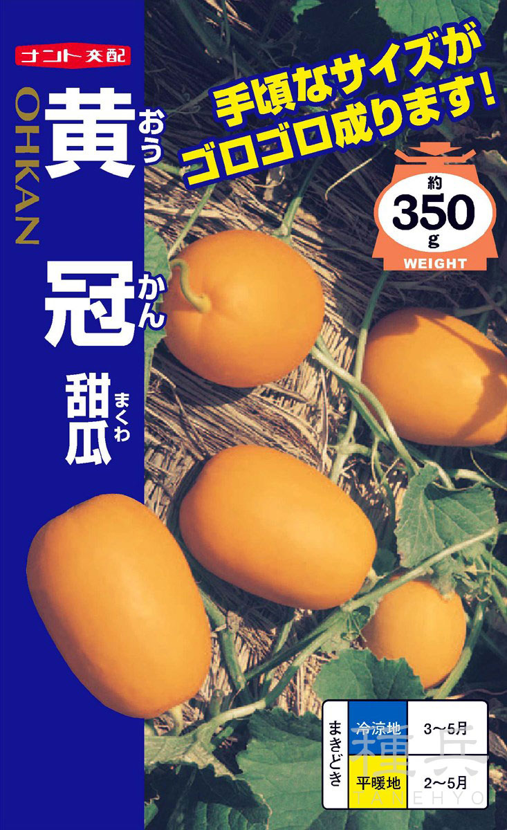 マクワウリ 種 『黄冠甜瓜（まくわ）』  ナント種苗