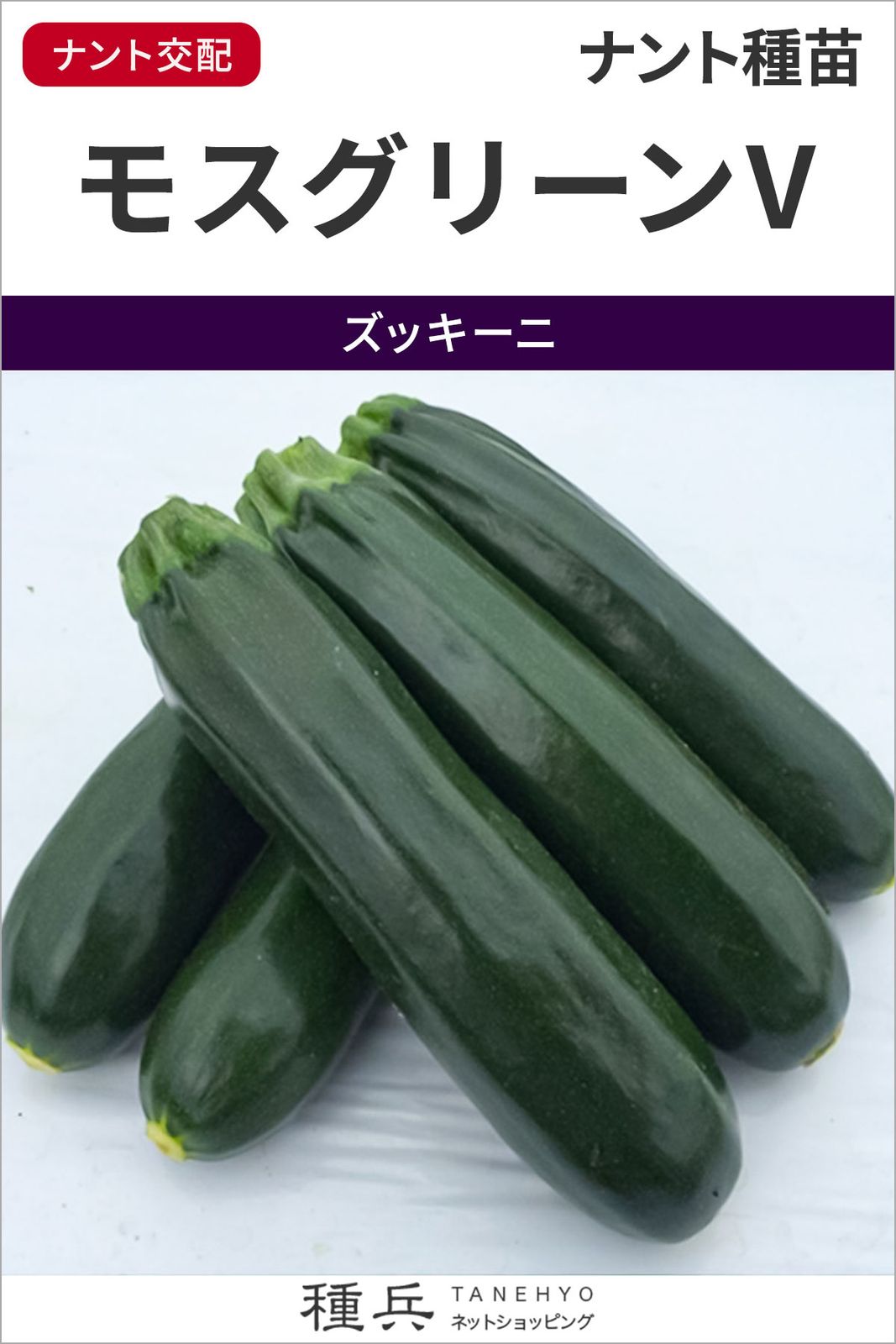 ズッキーニ 種 『モスグリーンV』 ナント種苗 | たね,果菜の種