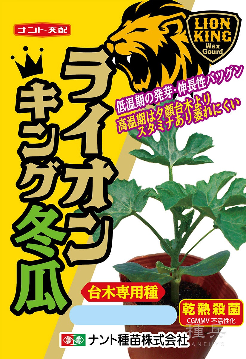 スイカ台木（冬瓜） 種 『ライオンキング西瓜台木用冬瓜』  ナント種苗