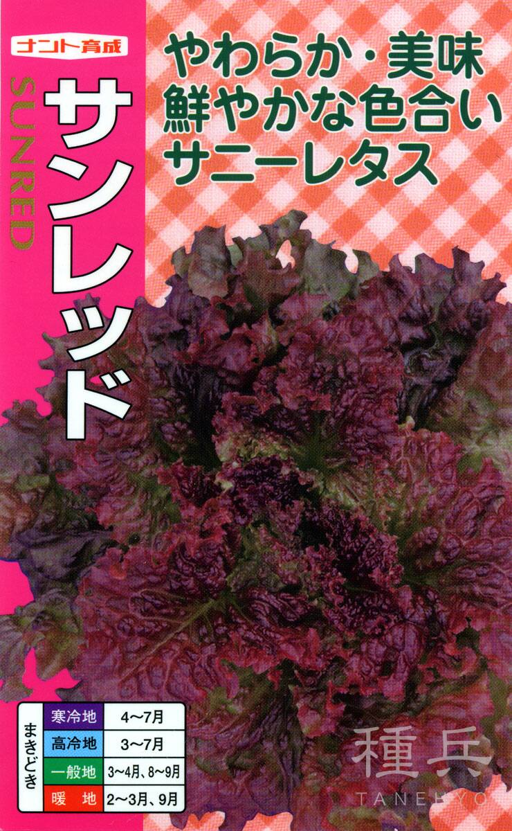 サニーレタス 種 『サンレッド』  ナント種苗
