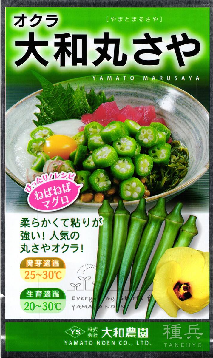丸オクラ 種 『大和丸さや』  大和農園