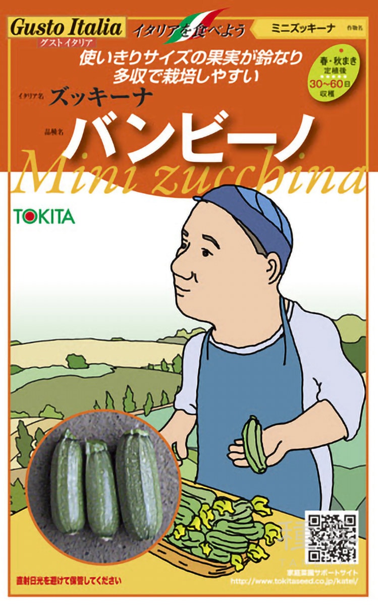ミニズッキーニ 種 『バンビーノ』  トキタ種苗