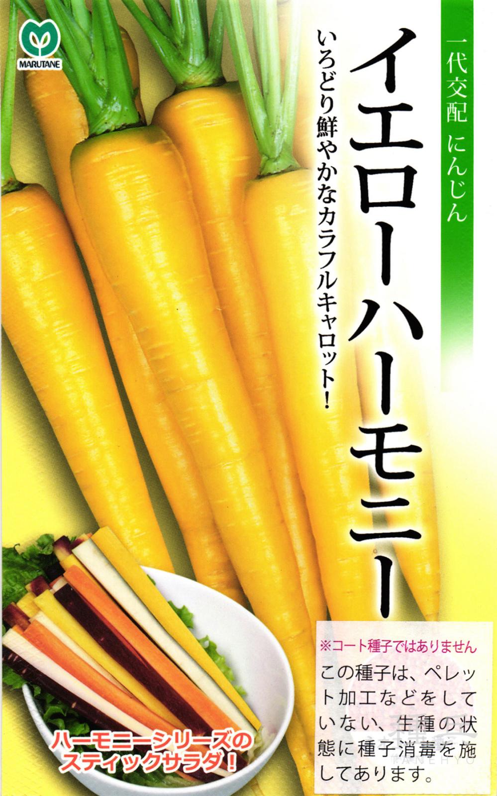 カラフルニンジン 種 『イエローハーモニー』  丸種