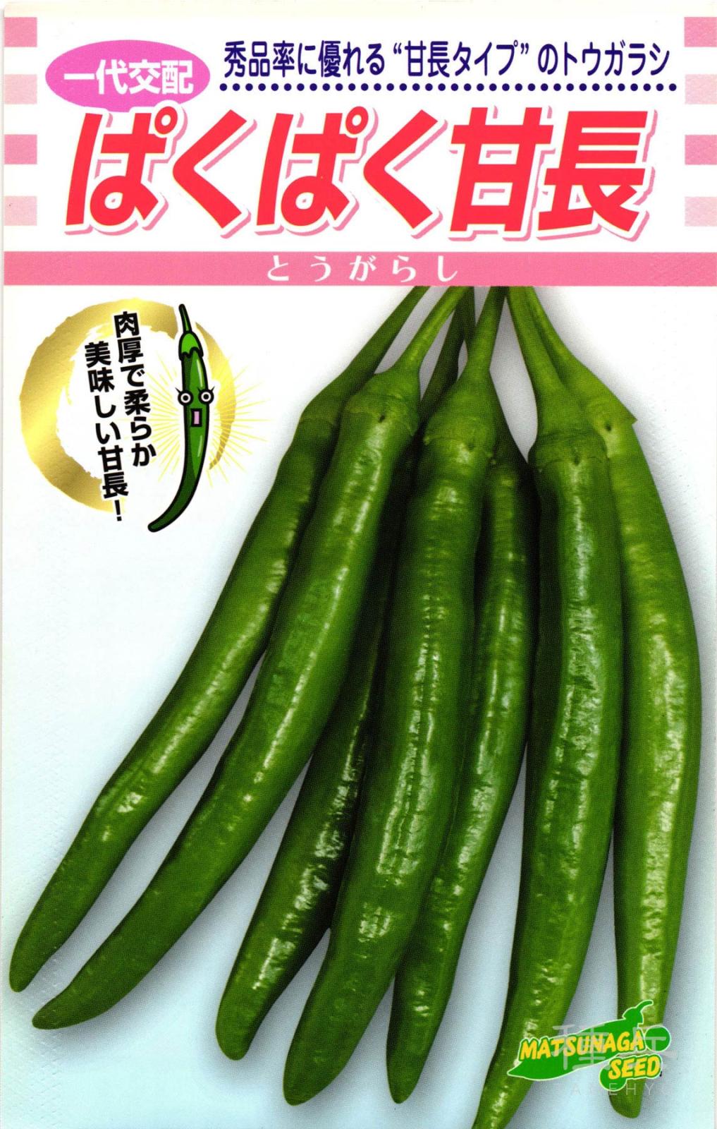 甘長トウガラシ 種 『ぱくぱく甘長』  松永種苗
