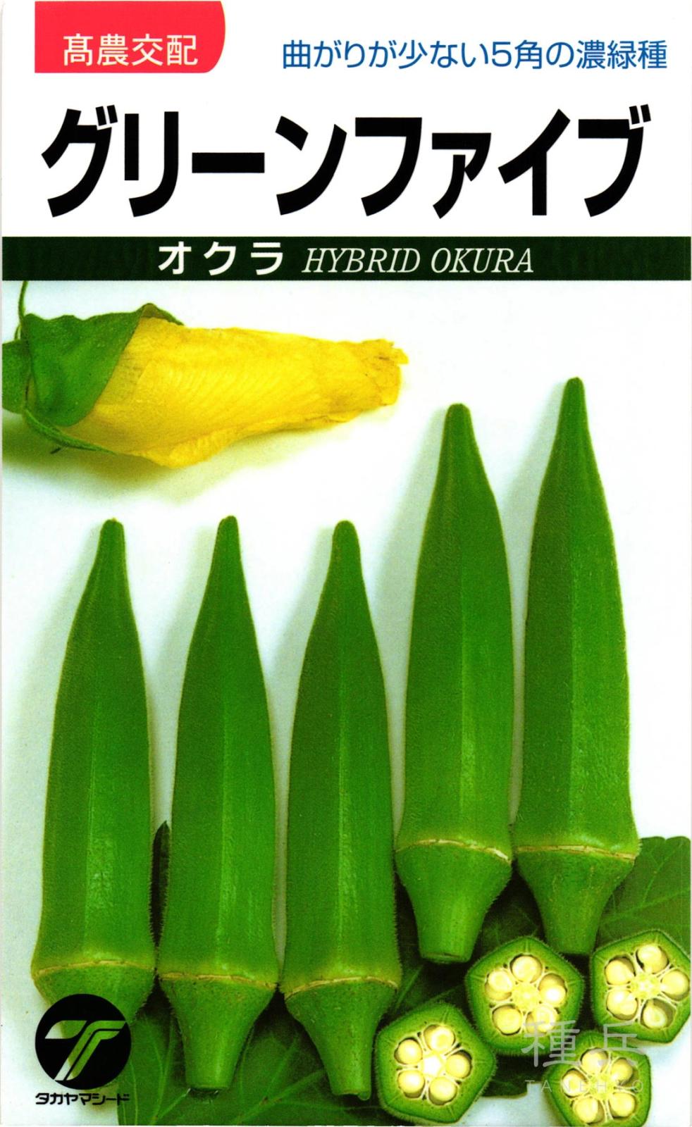 オクラ 種 『グリーンファイブ』  タカヤマシード