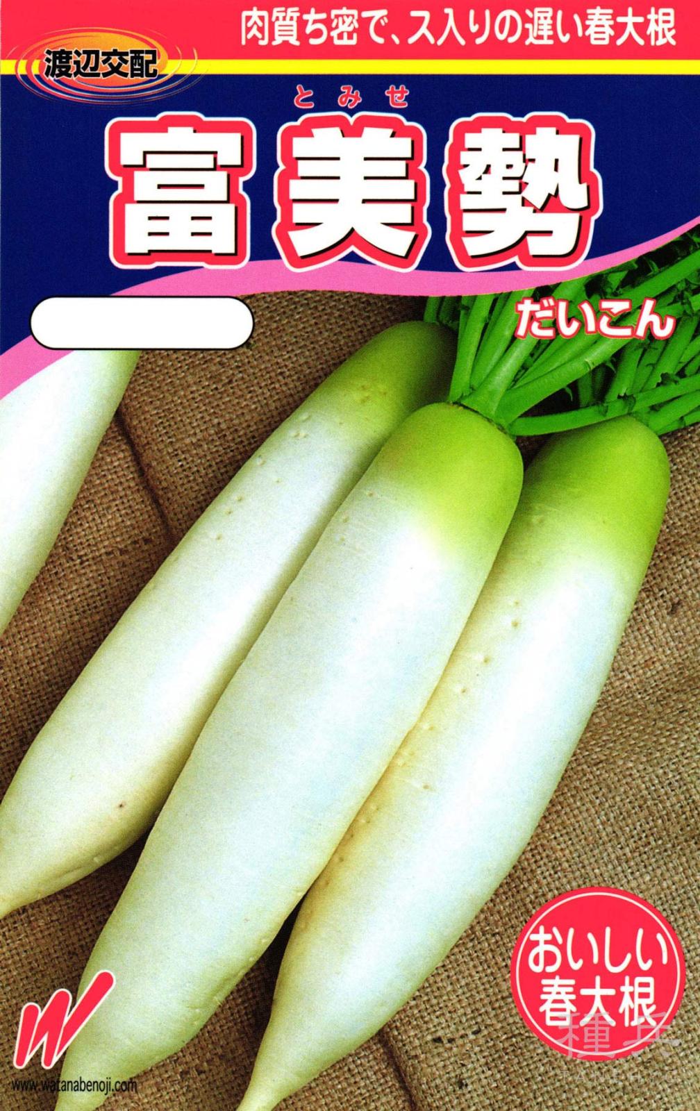 春どりダイコン 種 『富美勢』  渡辺農事