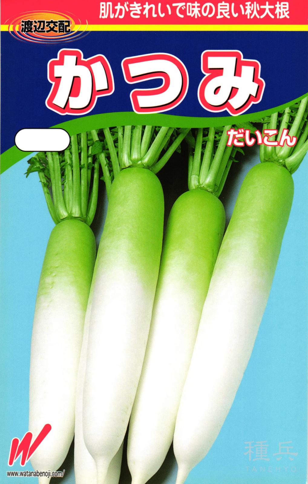 秋冬どりダイコン 種 『かつみ』  渡辺農事