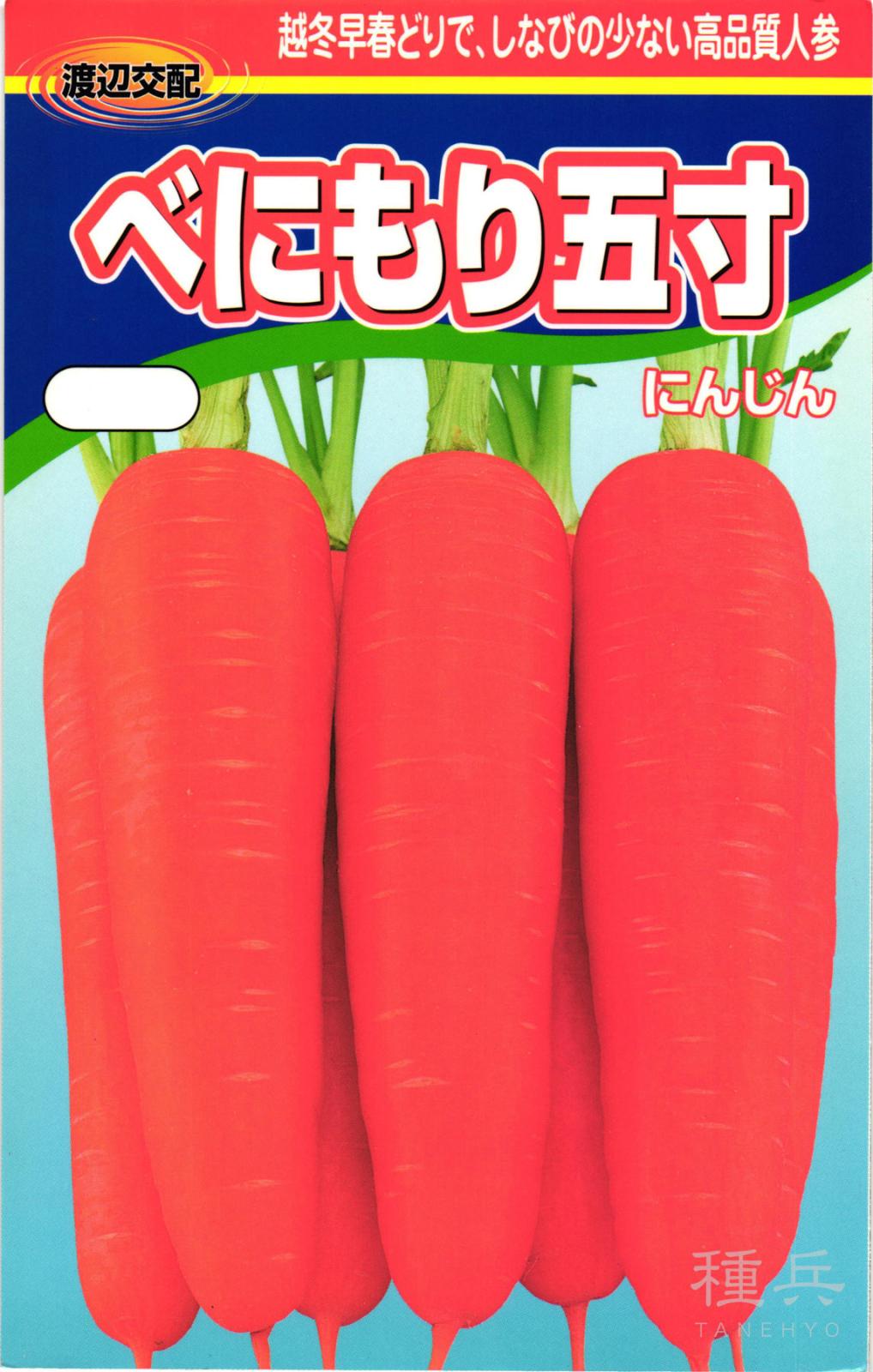 中生ニンジン 種 『べにもり五寸』  渡辺農事