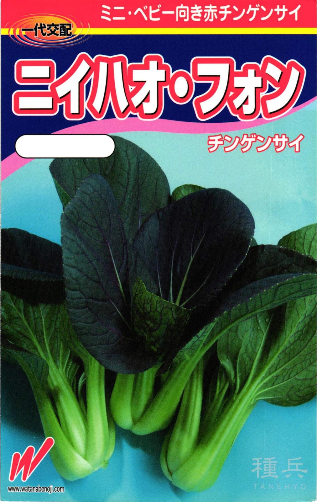 赤チンゲンサイ 種 『ニイハオ・フォン』  渡辺農事