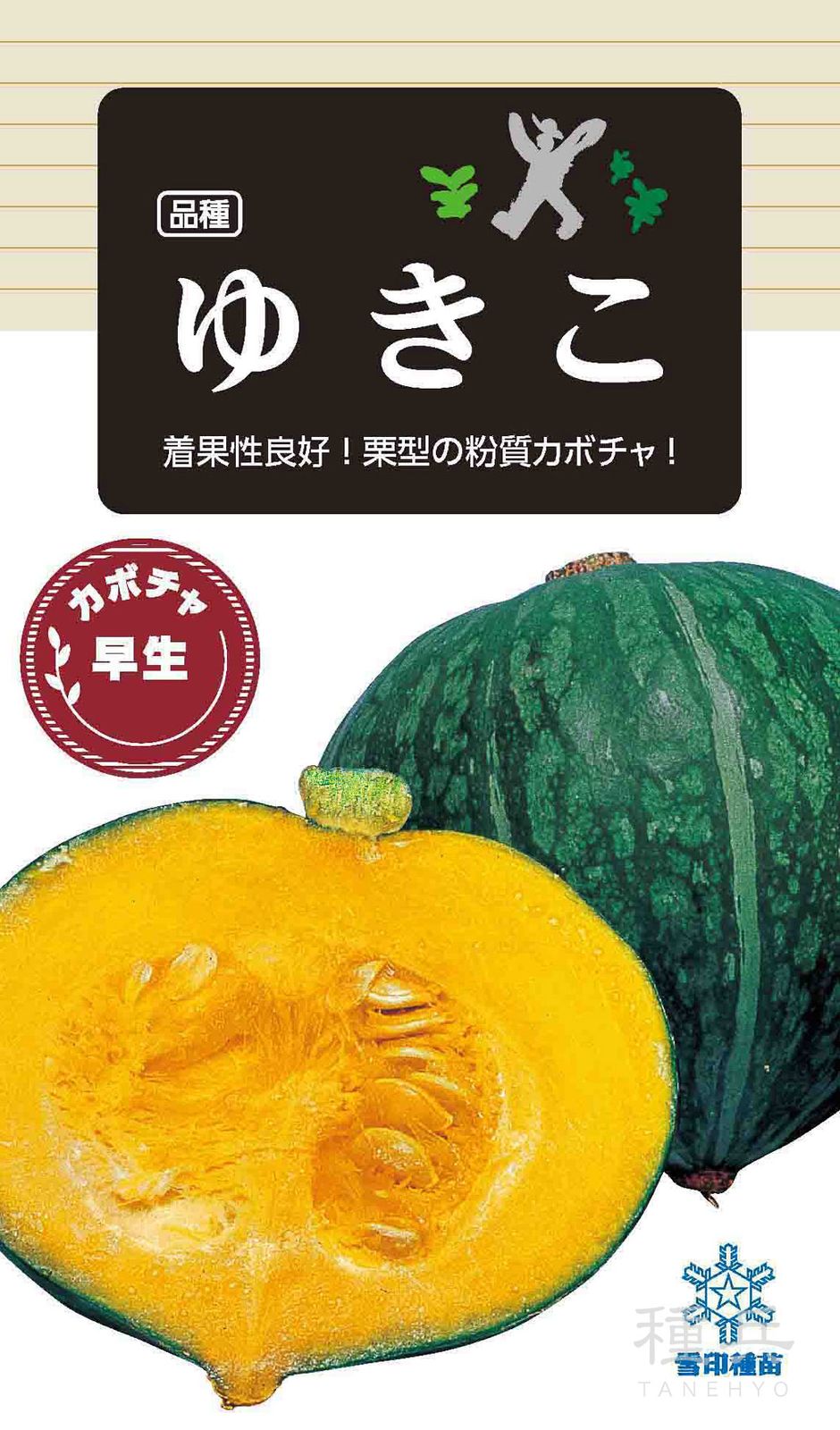 粉質カボチャ 種 『ゆきこ』  雪印種苗