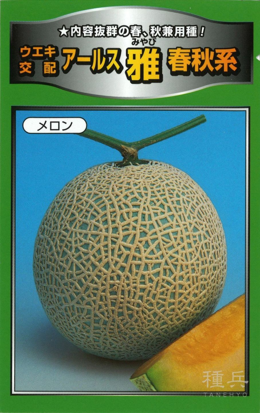 緑肉アールスメロン 種 『雅春秋系』  横浜植木