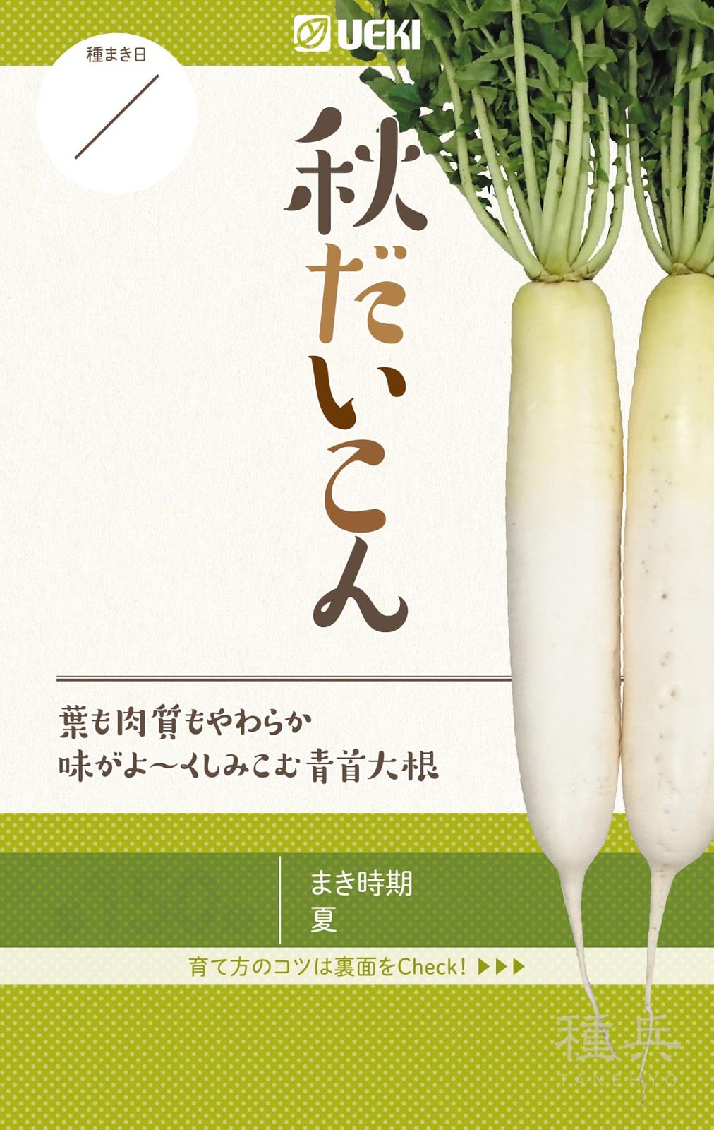 ダイコン 種 『秋だいこん』  横浜植木