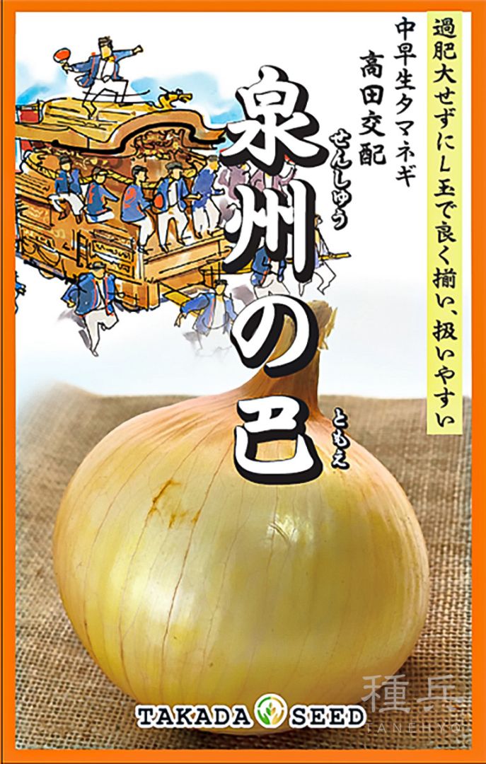 中早生タマネギ 種 『泉州の巴』 高田種苗 | たね,根菜の種,タマネギ