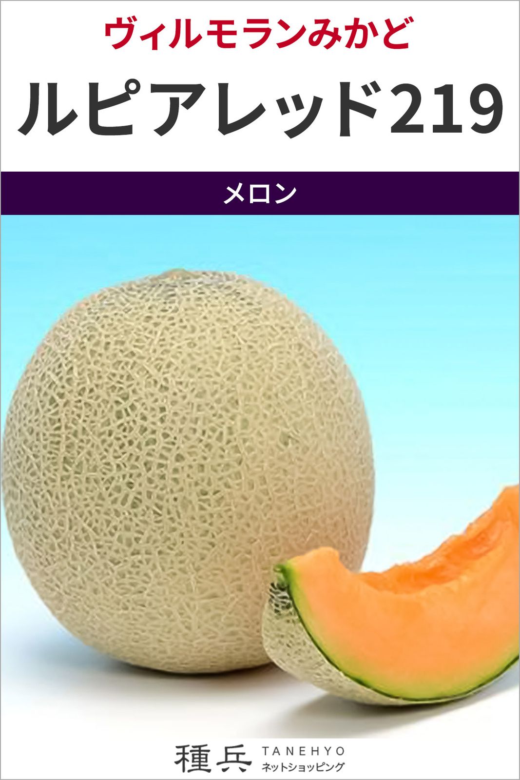 地這い赤肉メロン 種 『ルピアレッド219』  ヴィルモランみかど