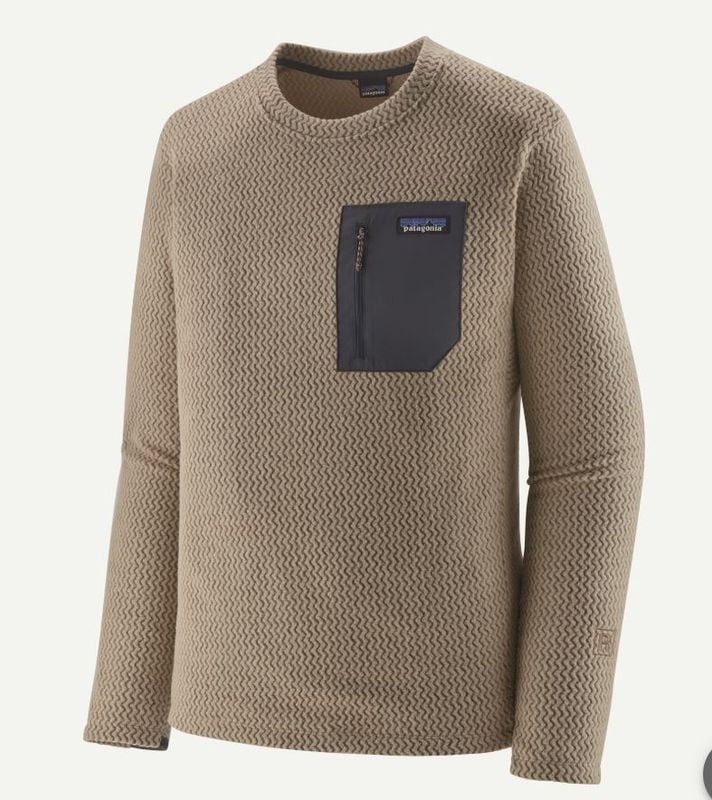 パタゴニア】メンズ・R1エア・クルー 【カラー Oar Tan】正規