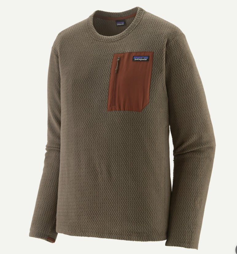 パタゴニア】メンズ・R1エア・クルー 【カラー Marlow Brown】FA25