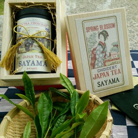 【フェア】桐箱入り特選狭山茶 煎茶【霞川】