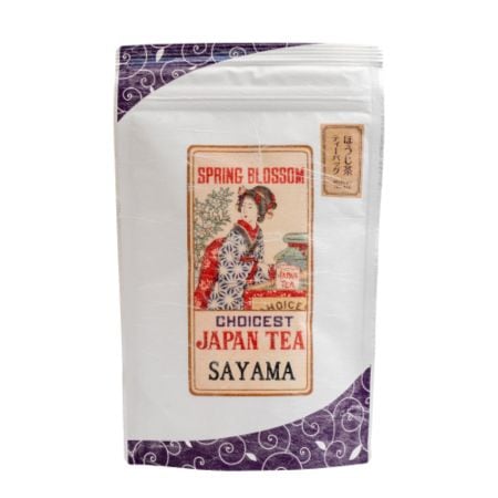 【フェア】チャック付スタンド袋入り 狭山茶ほうじ茶ティーバッグ【霞川 ほうじ茶】