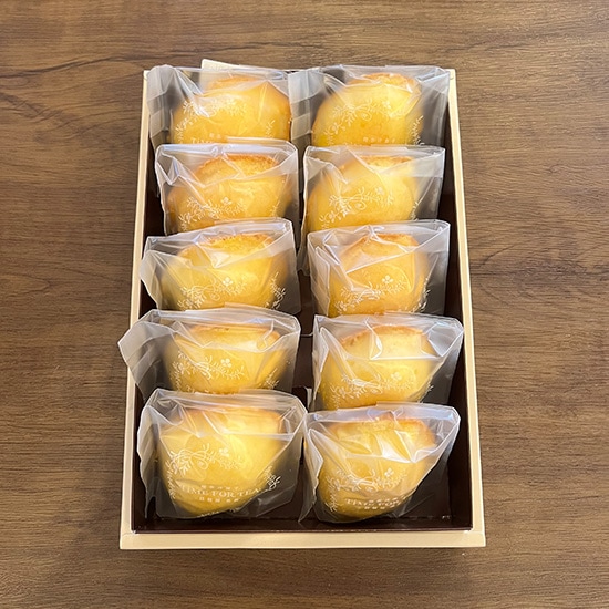 生絞り果汁のしゃりふわレモンケーキ詰め合わせ10個