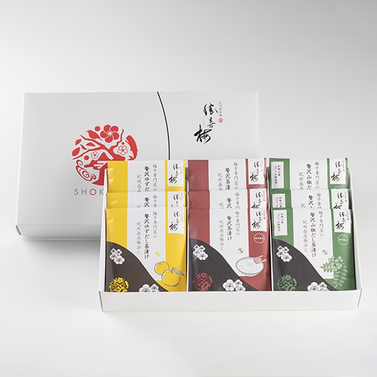 贅沢茶漬け3種詰合せ（紀州南高梅添え）9袋セット