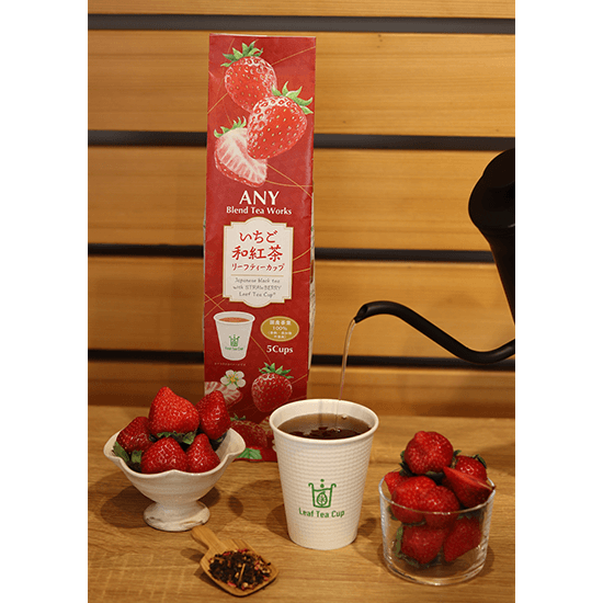 ANY&ANY Brend Tea Works 茶葉入り紙コップ 3種アソートA （いちご和紅茶・シトラス緑茶・しょうが和紅茶）