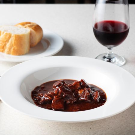 宮崎牛ビーフシチューと照焼チキンレッグのセット