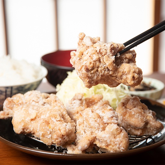 香月宴の鶏ちゃん・からあげセット