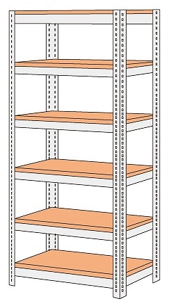 棚 1cm間隔で棚板調整ができるラック [浅型タイプ] (幅42 DBR) | ニトリ
