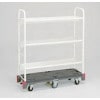 中日販売 キャリーカート15R ブレーキ付 傾斜棚3段(7816)