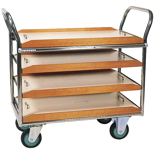 イタリア製ワゴン　お盆セール 金沢車輌 トレイサービスワゴン SA-26B | タニックスショップ-台車館