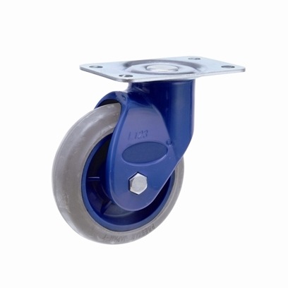 金沢車輌 100φ静音自在キャスター（ノーカーボングレーゴム仕様） CAS