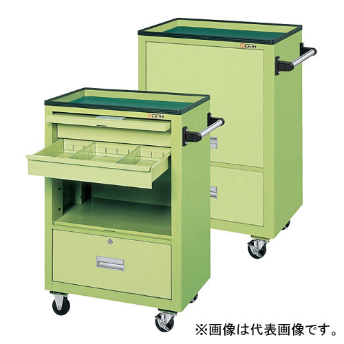 サカエ エスエスワゴン SS-B2N エスエスワゴン サカエ スチール製ワゴン (キャビネット・引出付