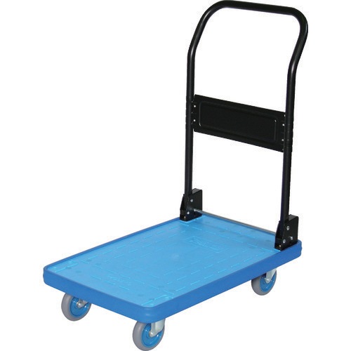 トラスコ中山(TRUSCO) MKP樹脂製台車 折畳式 906×616 ブルー MKP-301-B