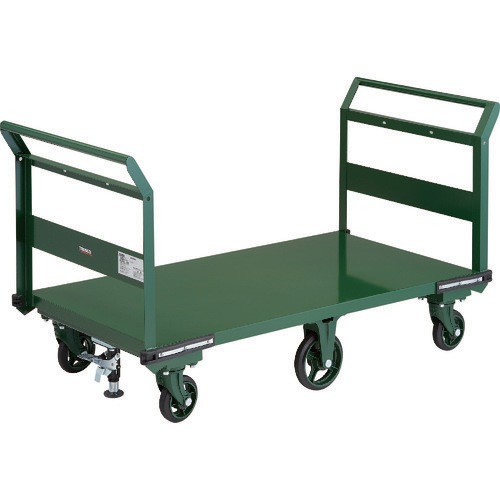 トラスコ中山(TRUSCO) 鋼鉄製運搬車 1400×750 両袖型 鋳物6輪車