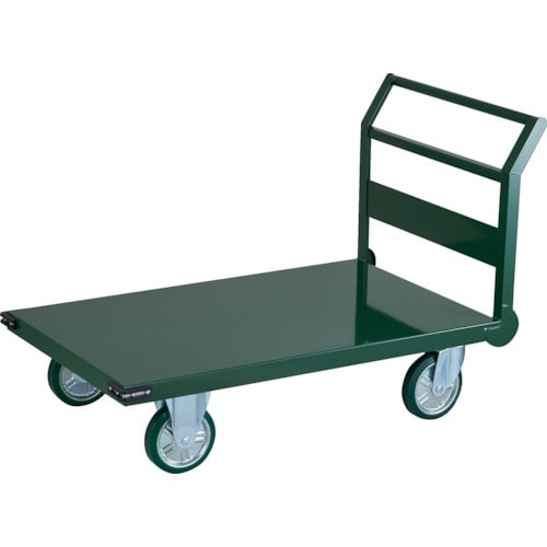 トラスコ中山(TRUSCO) 鋼鉄製運搬車 1トン ハンドル側自在車輪 1200