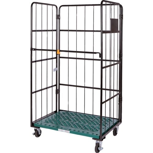 トラスコ中山(TRUSCO) カゴ車 オリコン4個載せハイテナー1130×800×2000