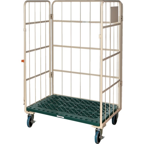 トラスコ中山(TRUSCO) カゴ車 ハイテナーエコノミー800×950×1700 樹脂