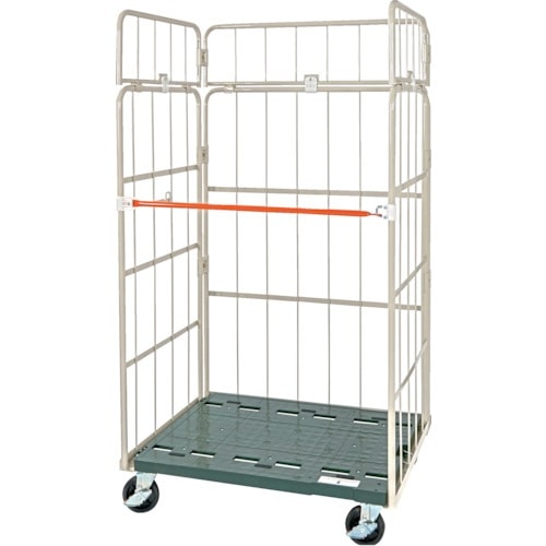 トラスコ中山(TRUSCO) 倒れにくいカゴ車 セフティーテナー 1100×800