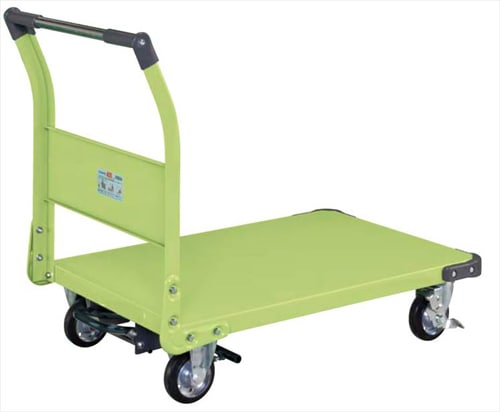 サカエ 特製四輪車(400kgタイプ・フットブレーキ付) TAN-55BR | タ