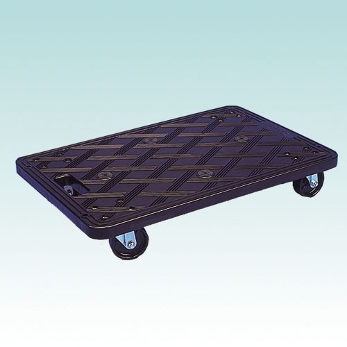 トラスコ中山　導電性ルートバン 500X370 4輪自在　MPD500J 連結式ルートバン メッシュタイプ ナイロン車輪 4輪自在 S付 黒