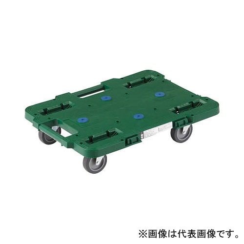トラスコ中山(TRUSCO) ルートバン 400×600 4輪自在 緑 MPB-600J-GN 
