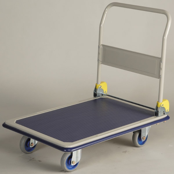 金沢車両 静音スチール台車　300kg荷重　NHT-301s　純国産　未使用新品 NHT-301S-LH 静音スチール台車 金沢車輌 折りたたみハンドルタイプ