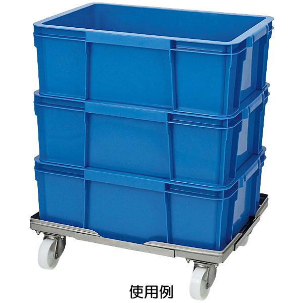 ルート　コンテナ台車（伸縮式）　ルートボーイ５０４ＳＴ型（ステンレスタイプ）　最大：幅４１０×長さ６　　504ST-03　467-6254 ルートボーイ ステンレス製 製品一覧コンテナ台車 (伸縮キャリー