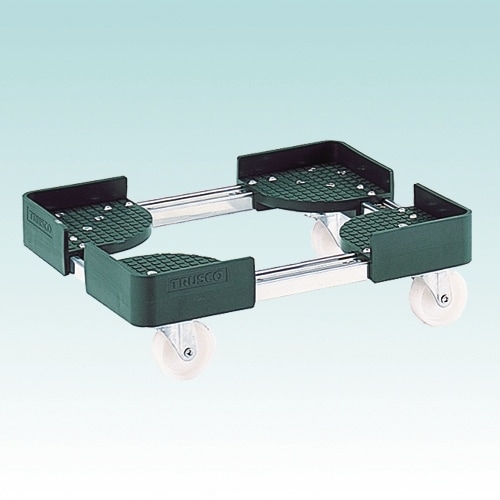 TRUSCO トラスコ中山 TRUSCO 伸縮式コンテナ台車 内寸400-500X1000-1100 S付 コンテナ館】トラスコ中山(TRUSCO) 伸縮式コンテナ台車 4輪タイプ FCD-5060