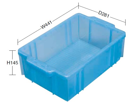 コンテナ館】サカエ サンボックス 13TMBL 透明ブルー