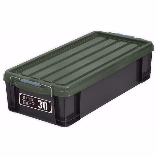 コンテナ館】JEJアステージ NTボックス30X ブラックグリーン 【5個入】