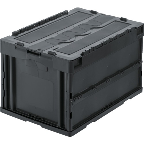 TRUSCO 折りたたみコンテナ50L 4個 アルミカート付き！特別価格！！ TRUSCO中山 代引き不可 TRUSCO トラスコ 蓋つき折りたたみコンテナ