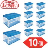 �ȥ饹���滳(TRUSCO)���ڤޤȤ��㤤�ۥ��ꥳ�󡡦��ޤꤿ���ߥ���ƥʡ�50L�����饤�ɥ��å��ե��ա�Ʃ���֥롼��10�ġ�TR-SC50TMB-10P