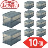 �ȥ饹���滳(TRUSCO)���ڤޤȤ��㤤�ۥ��ꥳ�������ޤꤿ���ߥ���ƥʡ������륳��50L�����å��ե��ա�Ʃ���֥�å���10�ġ�TSK-C50B-TMBK-10P